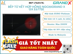 Bếp từ kết hợp hợp hồng ngoại Grand X GX E677SE - Made In Malaysia